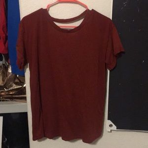 Forever 21 Ash Red T shirt (open back)